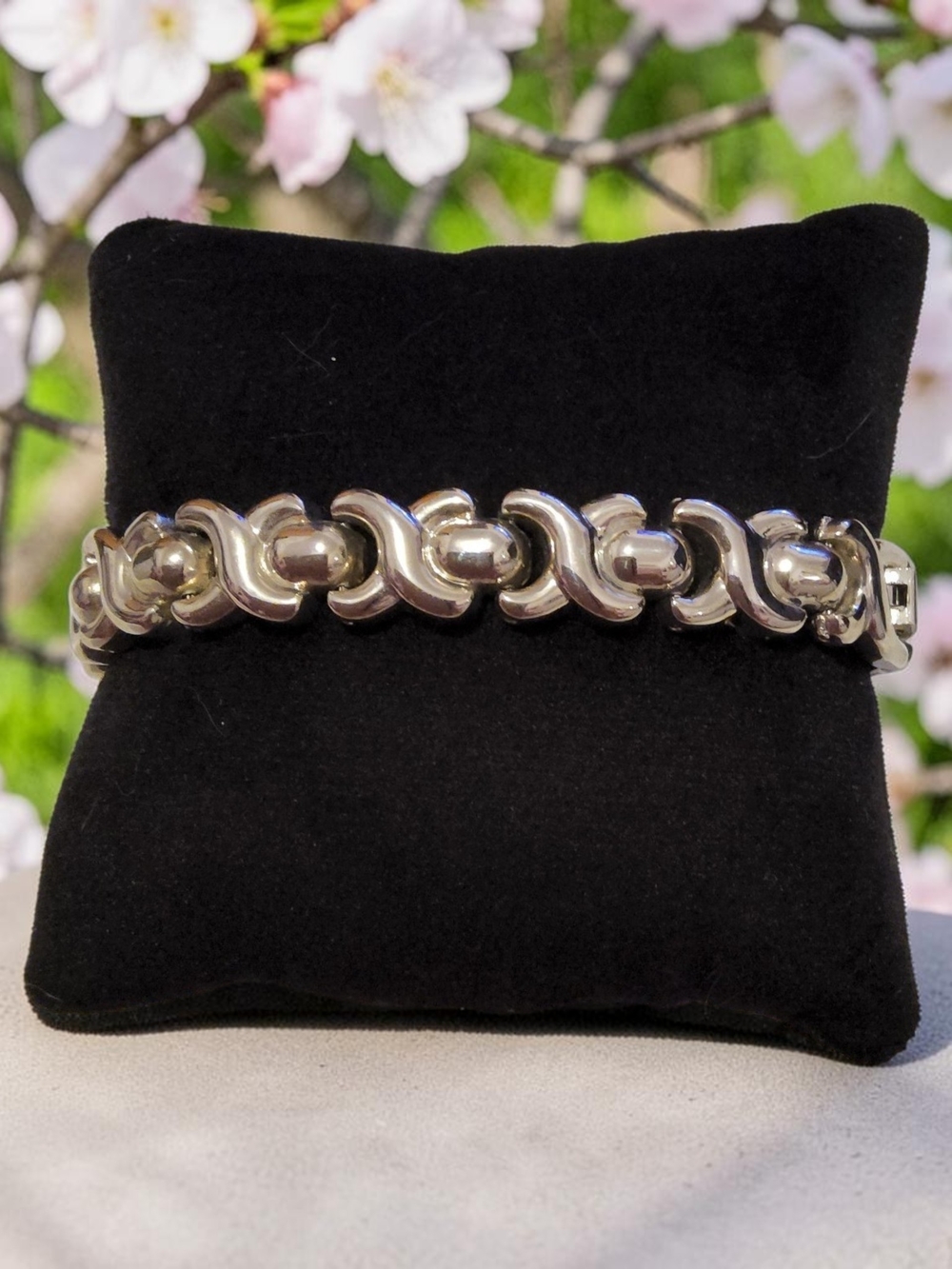 Polished Silver Link Chain Bracelet